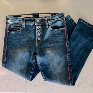 Anthropology, Pilcrow and the letter press, relaxed, straight denim Jean